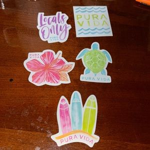 Pura vida sticker set
